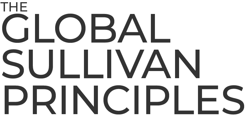 Official The Global Sullivan Principles Logo for Certification